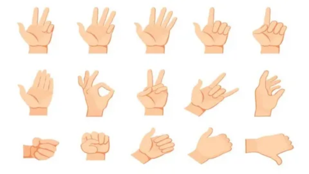 100 hand gestures and their meanings list