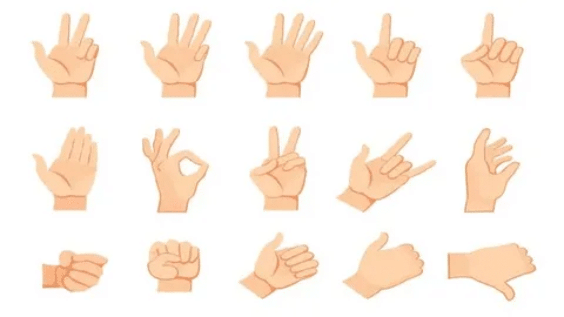 100 hand gestures and their meanings list