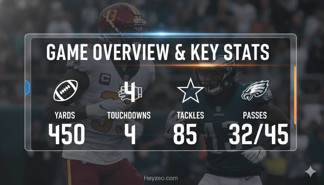 Washington Commanders vs Philadelphia Eagles Match Player Stats Top Performers & Scores 2025-2026