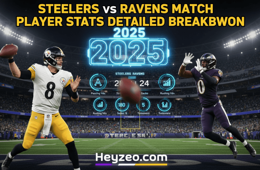 Steelers vs Baltimore Ravens Match Player Stats Top Players, Stats & Game Insights 2025
