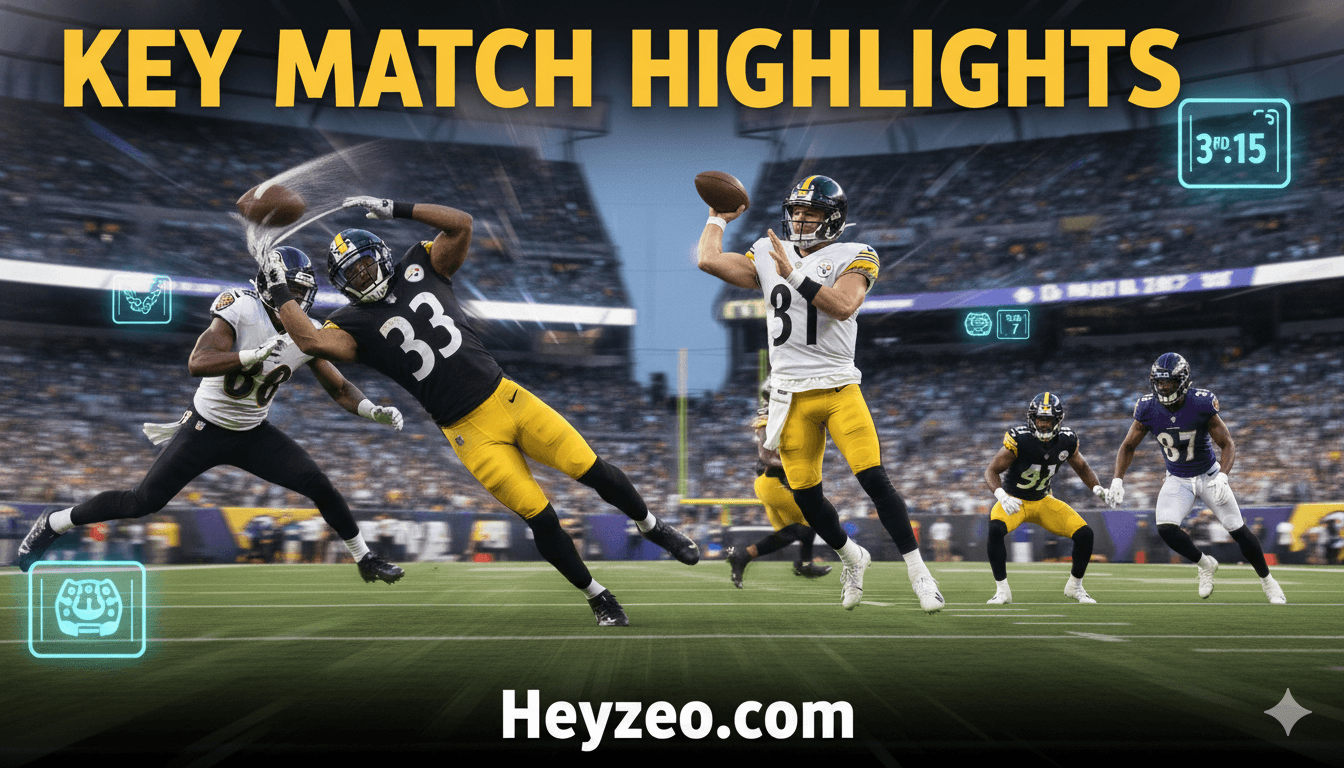 Steelers vs Baltimore Ravens Match Player Stats Top Players, Stats & Game Insights 2025
