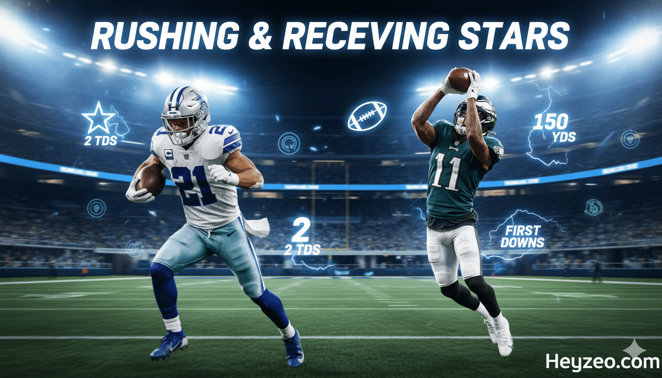 Dallas Cowboys vs Philadelphia Eagles Match Player Stats, Scores, Leaders & Key Highlights 2025
