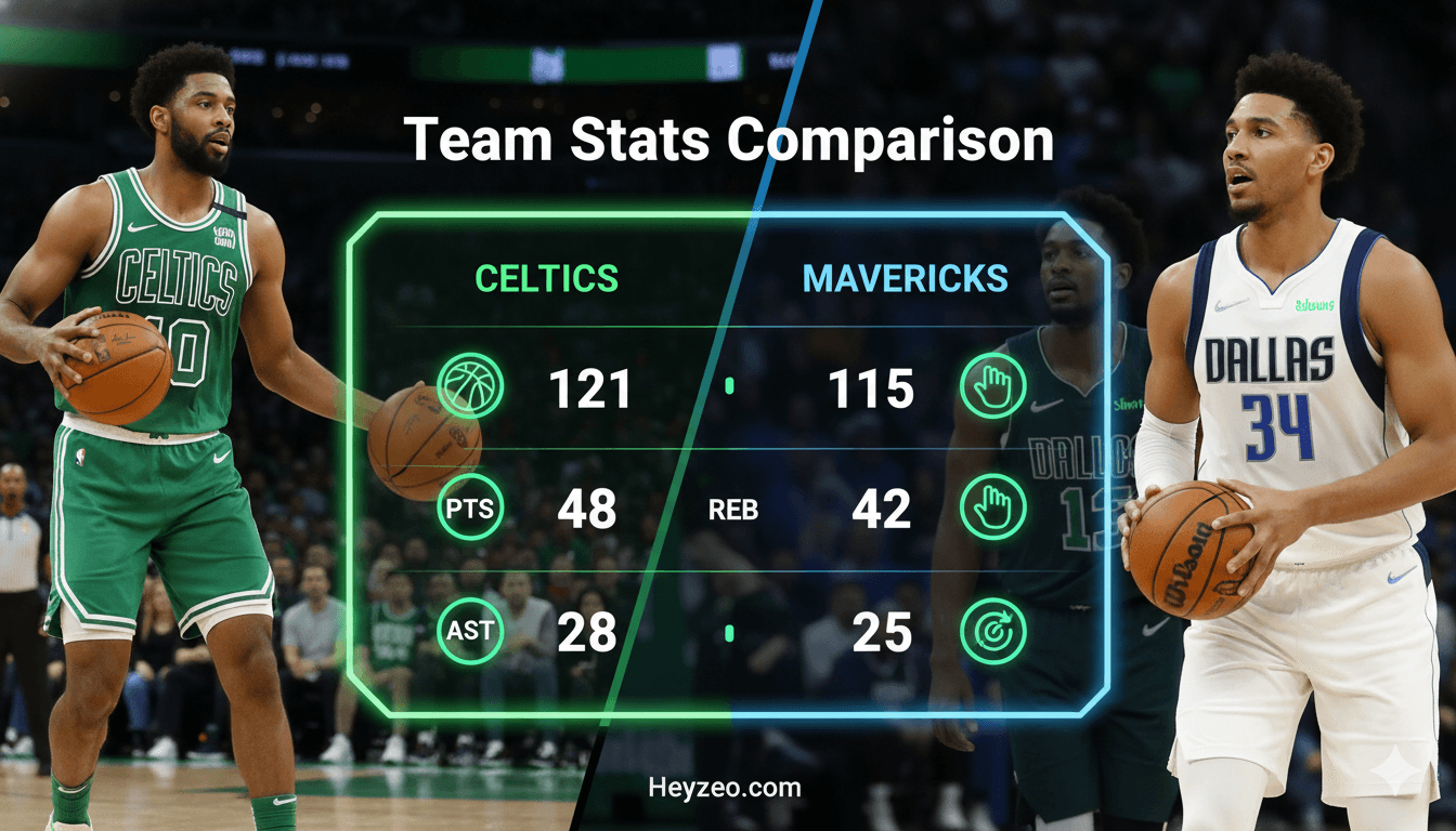 Boston Celtics vs Dallas Mavericks Match Player Stats Breakdown Who Dominated the Game? 2025