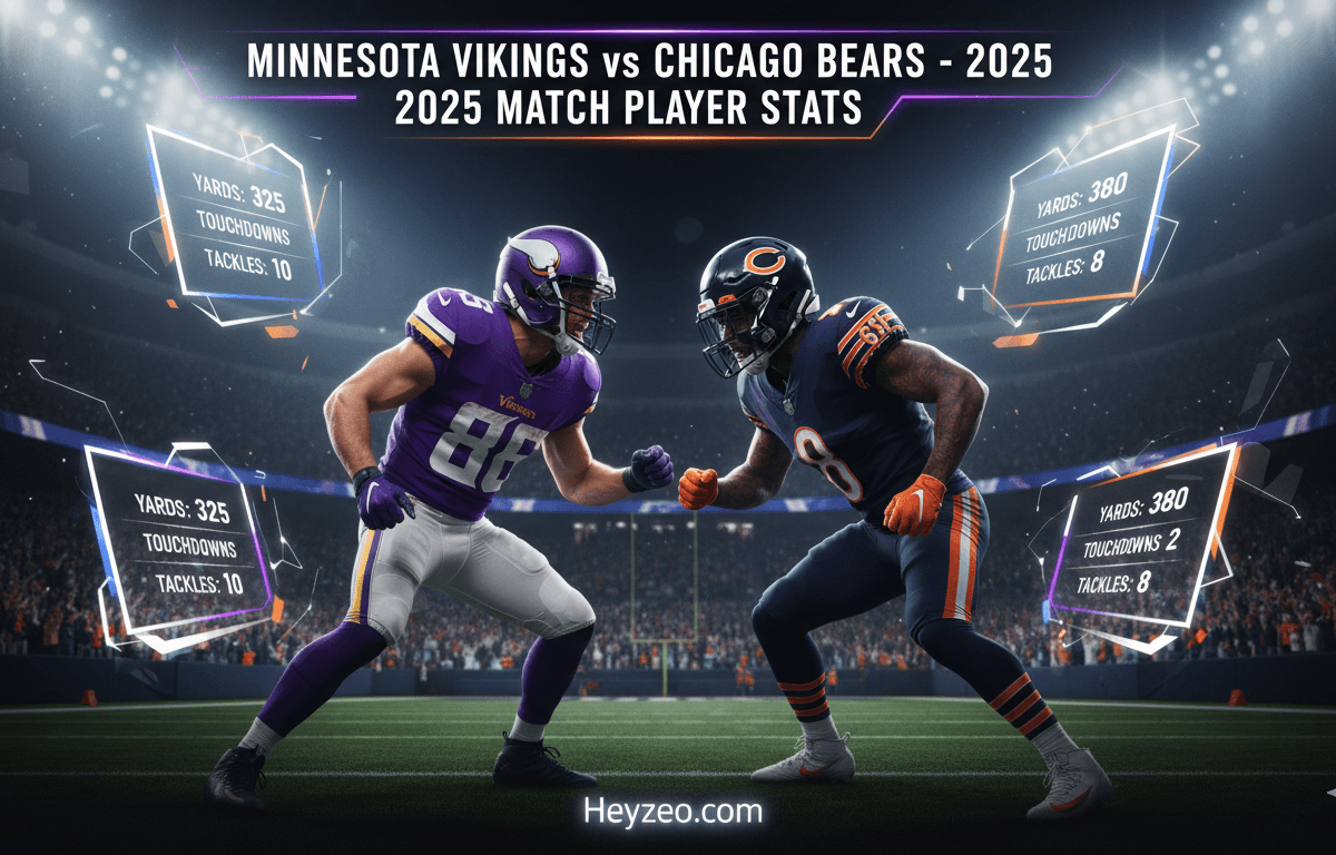 Minnesota Vikings vs Chicago Bears Match Player Stats 2025