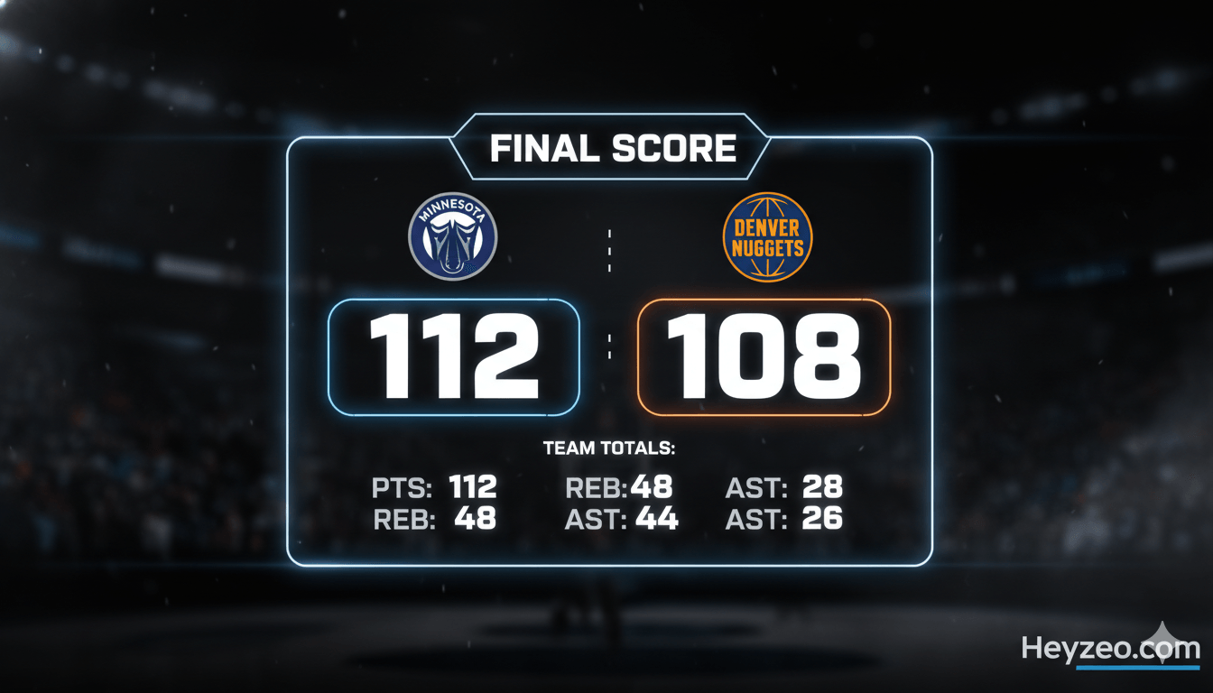 Timberwolves vs Denver Nuggets Match Player Stats 2025