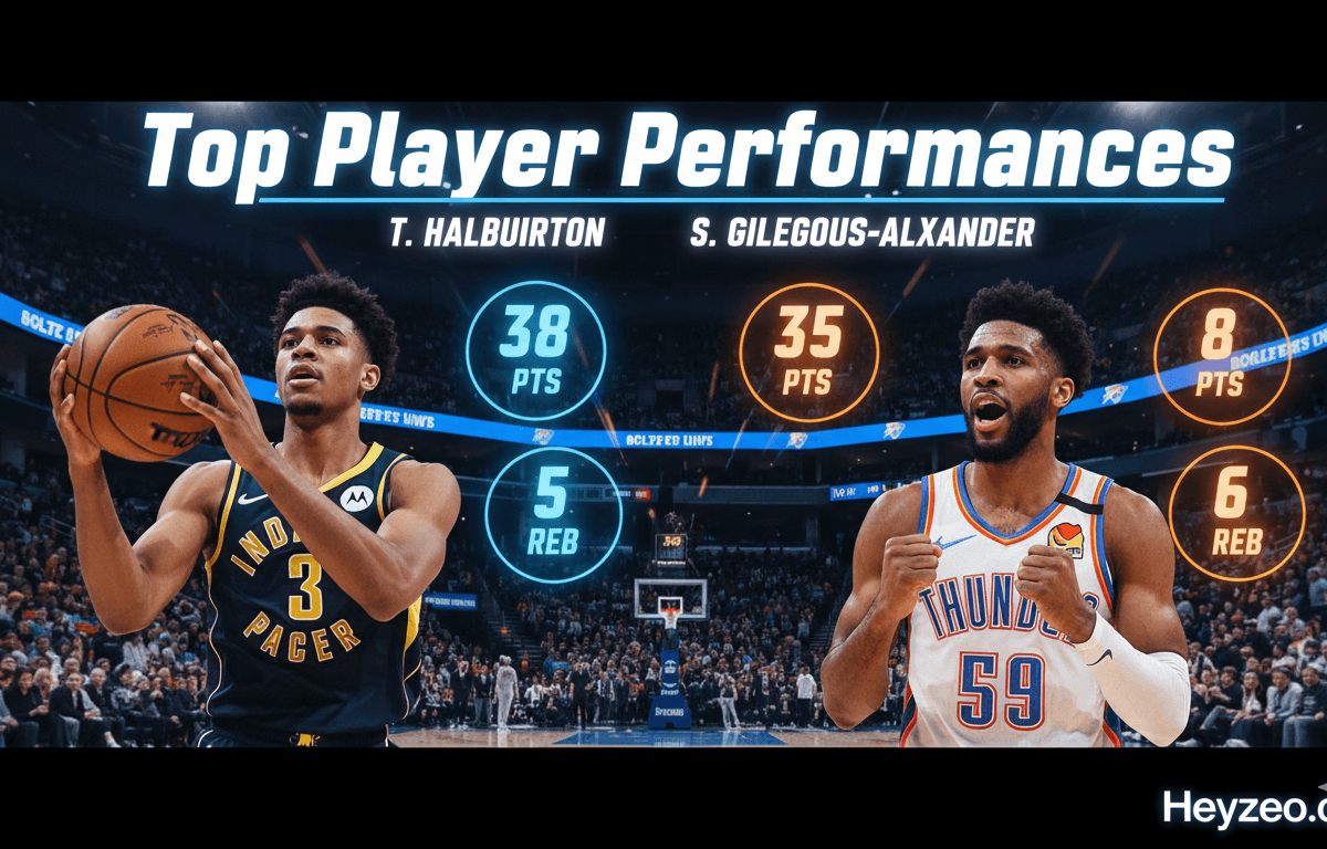 Indiana Pacers vs Oklahoma City Thunder Match Player Stats & Top Player Performances 2025