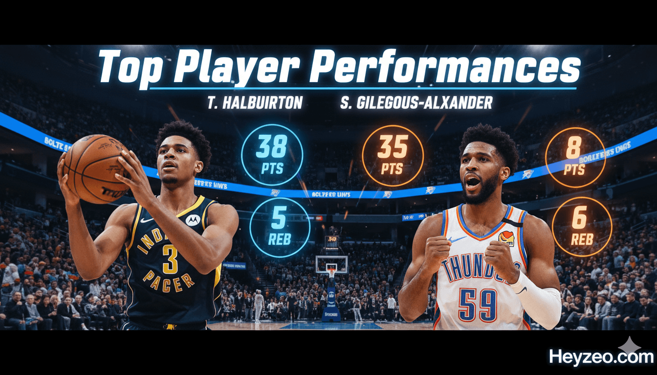 Indiana Pacers vs Oklahoma City Thunder Match Player Stats & Top Player Performances 2025